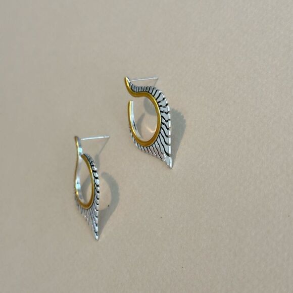 Boho wing Earrings N1356 - Picture 3 of 4